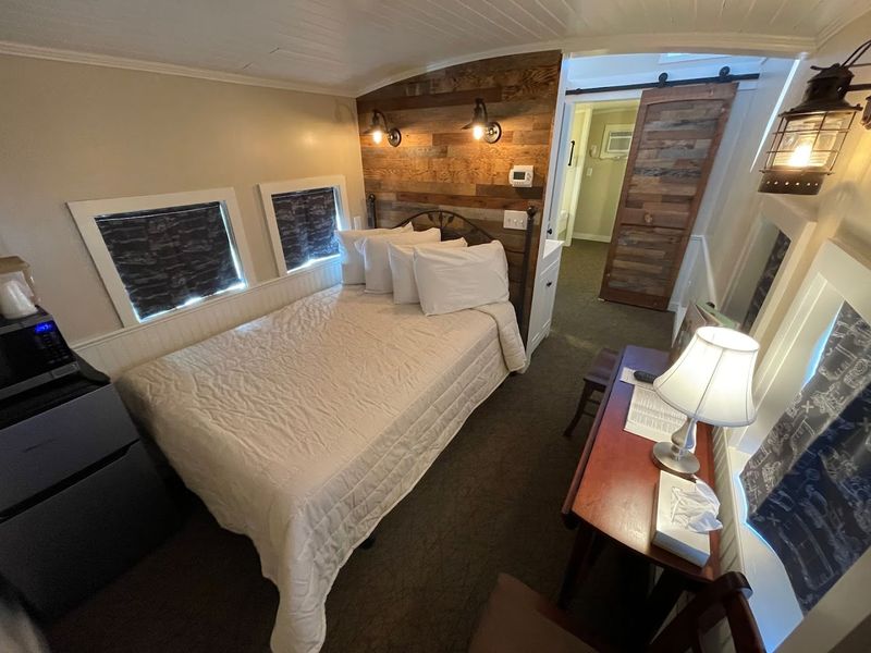 Room choices go beyond the standard caboose