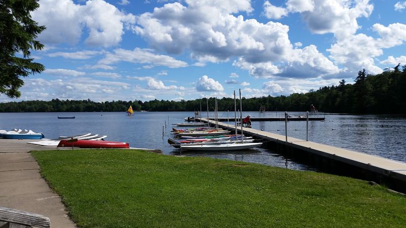 Swimming, Canoeing, And Kayaking On Clear Water