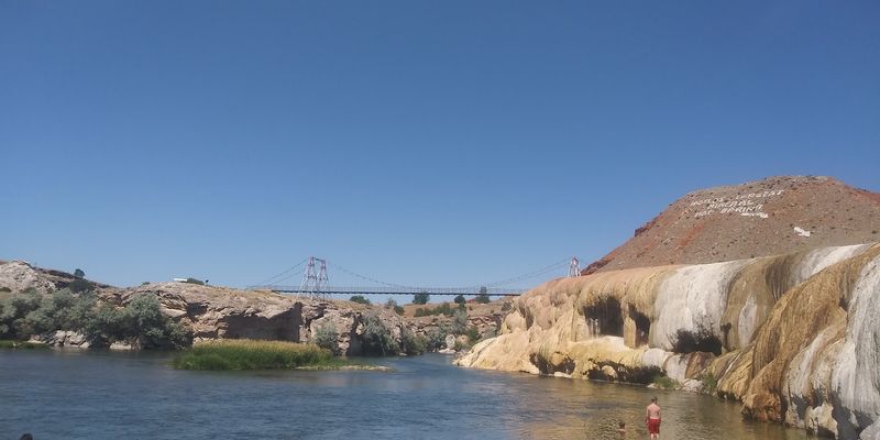 The Bighorn River and Swinging Bridge