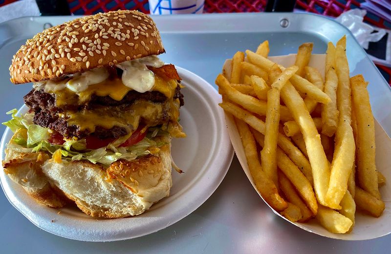 The Bunny Burger is the star of the menu