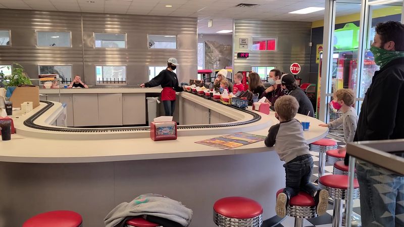 The Counter Seats Where the Train Steals the Show The Counter Seats Where the Train Steals the Show