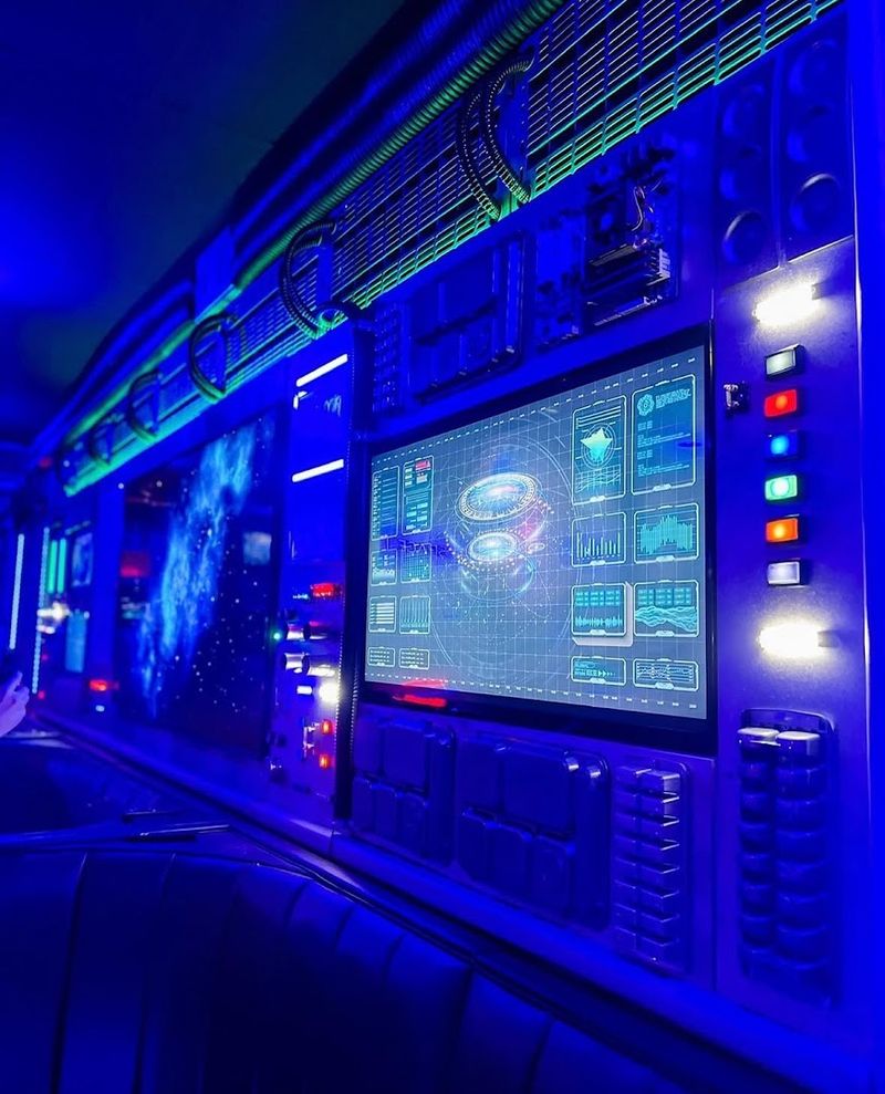 The Cyberpunk Space Theme Is the Main Attraction