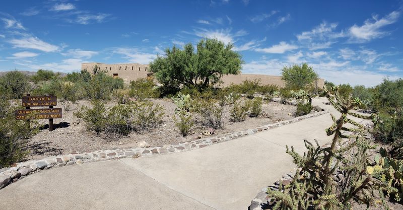 The Nature Trail With Desert Flora and Scenic Fort Views