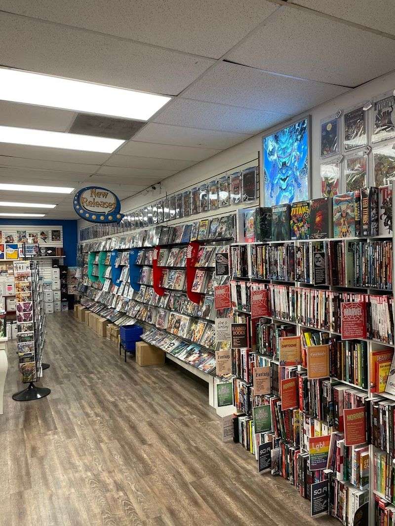 The Shelves Are Packed With Comics, Collectibles, Games, And Surprises
