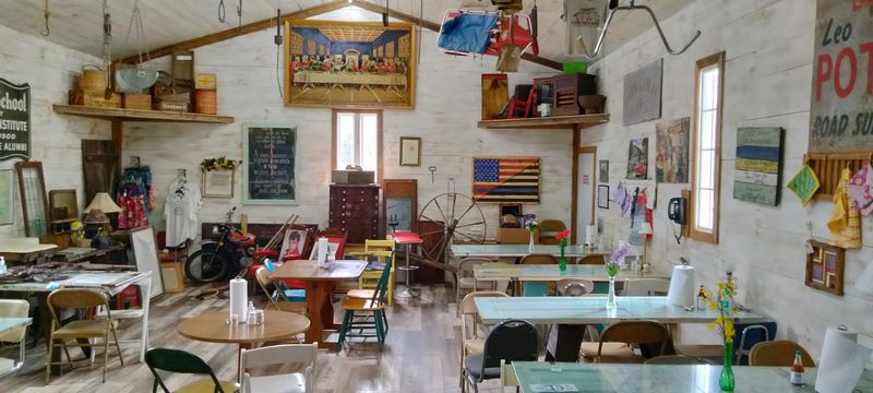 The Wood Stove Gives the Store Its Cozy, Old-Time Feel