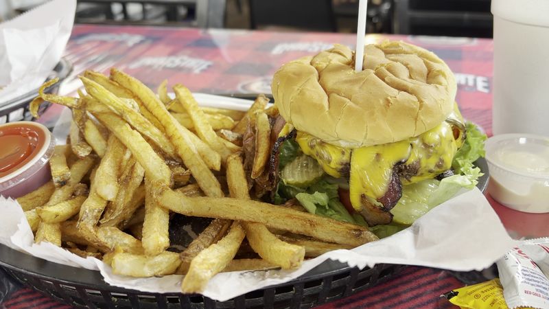 The burgers and fresh-cut fries steal the show