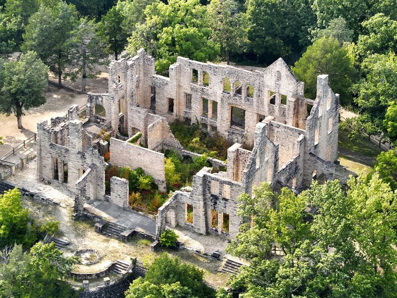 The castle ruins are the park's unforgettable centerpiece