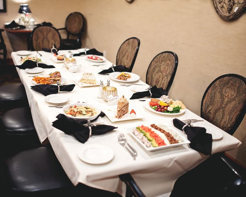 The cozy, elegant dining room makes every meal feel like an occasion