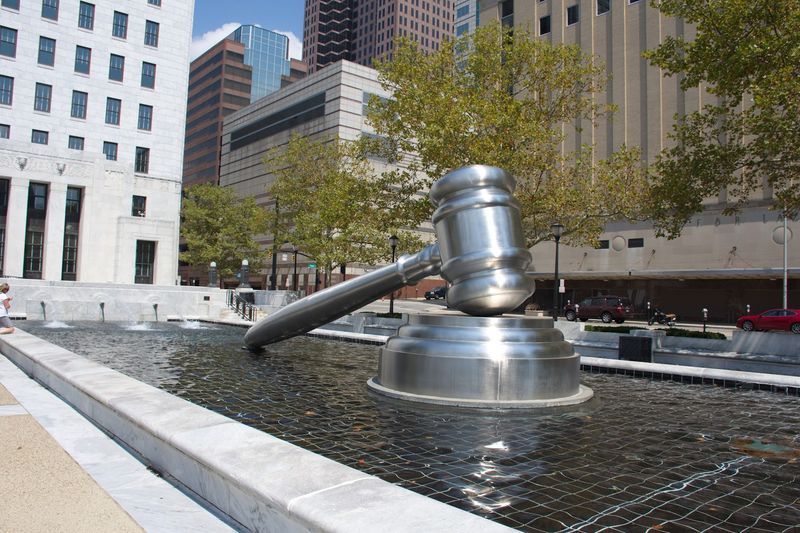 The giant gavel that stops you in your tracks The giant gavel that stops you in your tracks