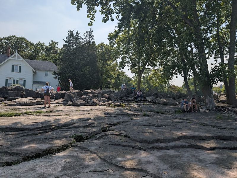 The nearby quarry adds an unexpected layer