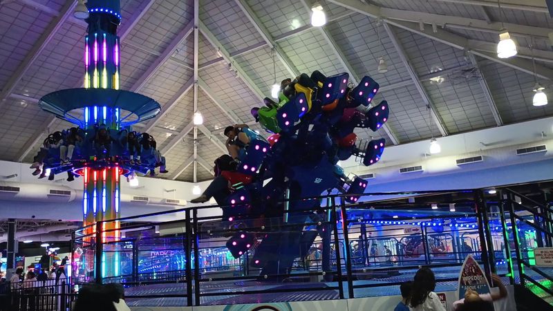 The rides make it feel like a real indoor theme park