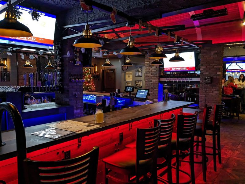 The speakeasy spirit in the bar area