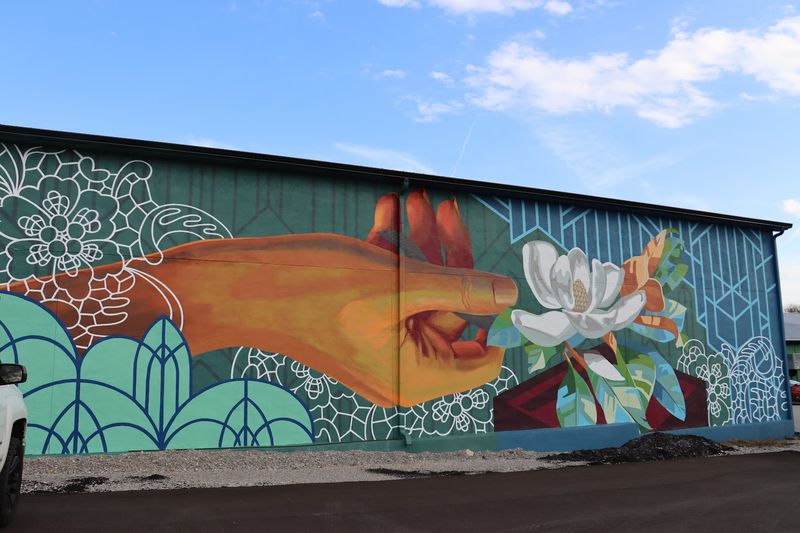 Waves of Lace Mural — Lawrenceburg