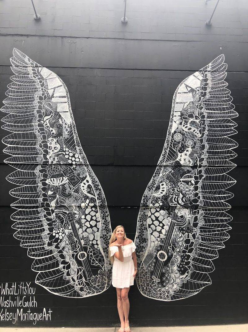 What Lifts You Wings Mural — Nashville