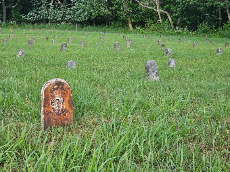 Why hundreds of graves were marked with numbers instead of names