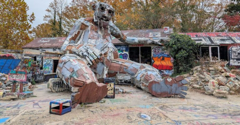 A 20-Foot Scrap-Metal Troll Is Hiding in the New Jersey Woods