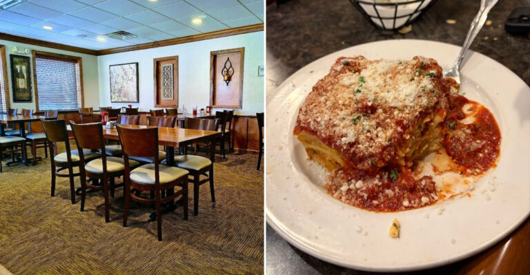 A Pennsylvania Restaurant Designed Like a Mountain Lodge Serves a Five-Layer Lasagna So Big Most People Cannot Finish It in One Sitting