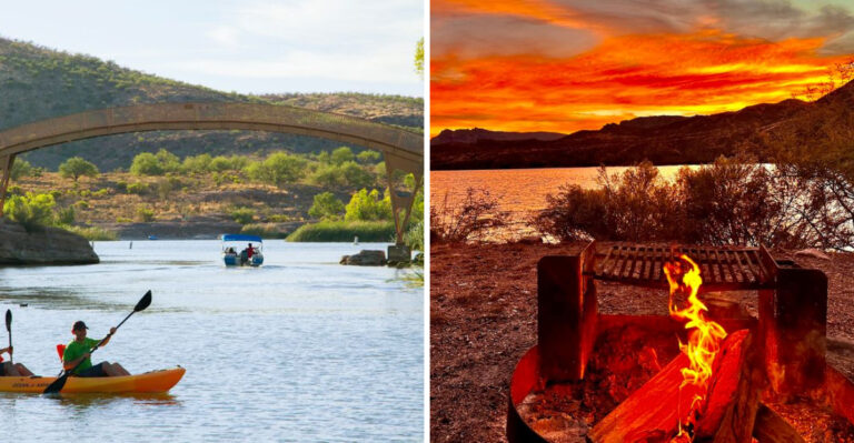 Arizona Is Hiding 11 Waterfront Camping Spots With Incredible Swim Beaches