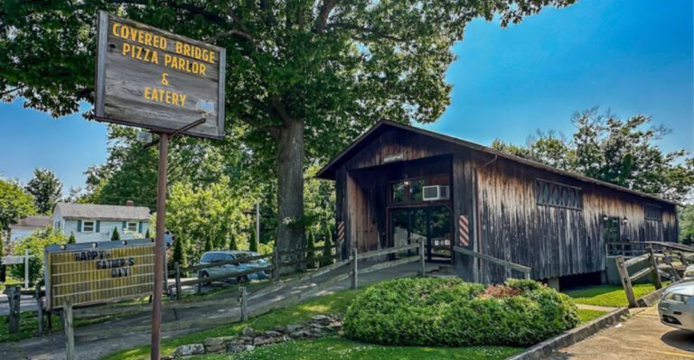 The Best Spaghetti In Ohio Is Tucked Inside This Historic Covered Bridge
