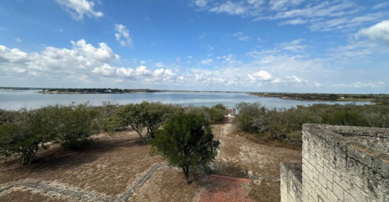 The Castle at This Texas Park Has Stone Stairs That Lead to a Breathtaking Lake View