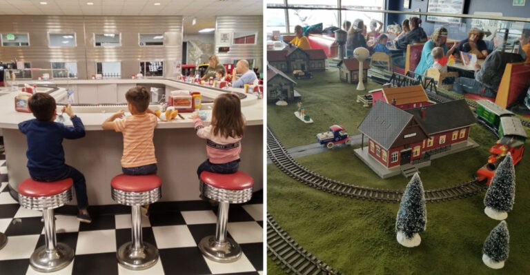 The Secret Indiana Diner Where a Toy Train Delivers Your Order Right to the Table
