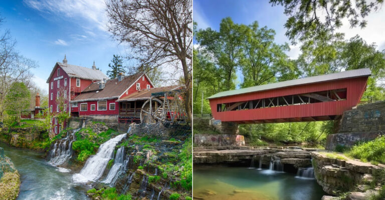 These Ohio Mill And Covered Bridge Stops Make Spring Drives Feel Historic