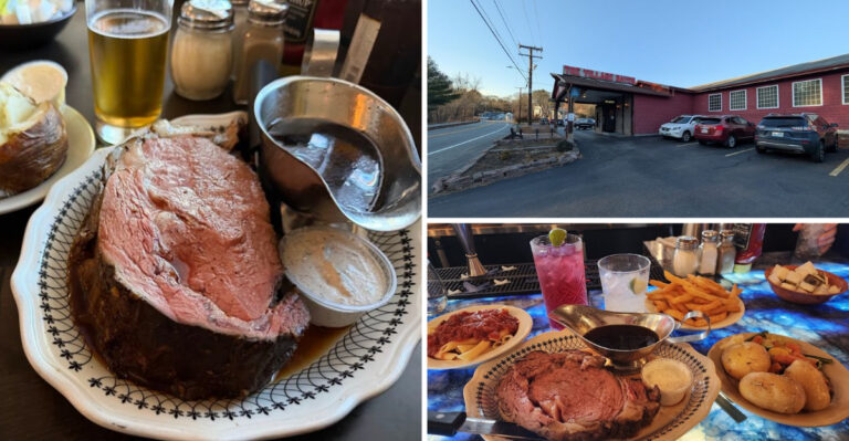 This Small-Town Restaurant in Rhode Island Serves Prime Rib That’s Out-of-This-World Delicious