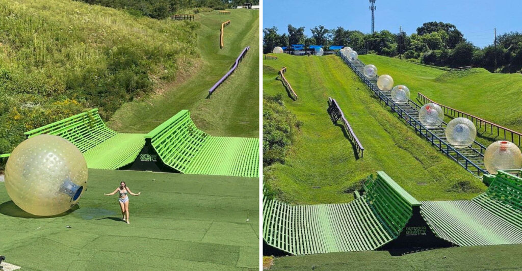 You Can Climb Inside a Giant Water-Filled Ball and Roll Down a 1,000-Foot Hill at This Wild Tennessee Attraction