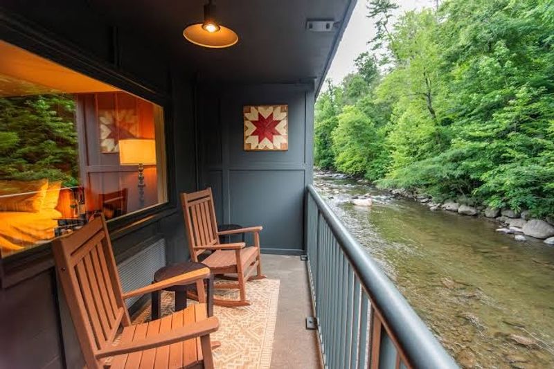 The riverfront balconies steal the show The riverfront balconies steal the show