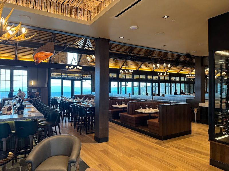 Inside, the design keeps the drama going