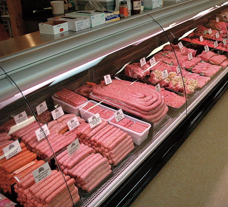 A butcher counter built for serious meat shoppers A butcher counter built for serious meat shoppers