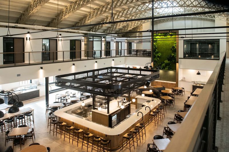A downtown food hall that instantly feels worth the stop
