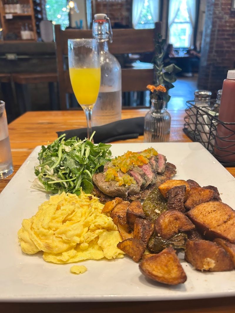 Brunch here has earned a loyal following Brunch here has earned a loyal following
