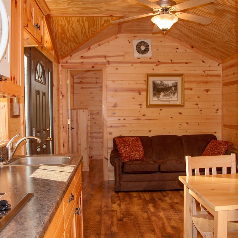 Cabins offer comfort without losing the camp feel