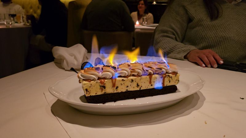Dessert here comes with a little theater