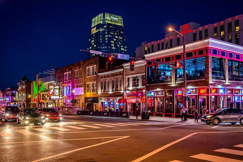 Downtown Nashville and Broadway Downtown Nashville and Broadway