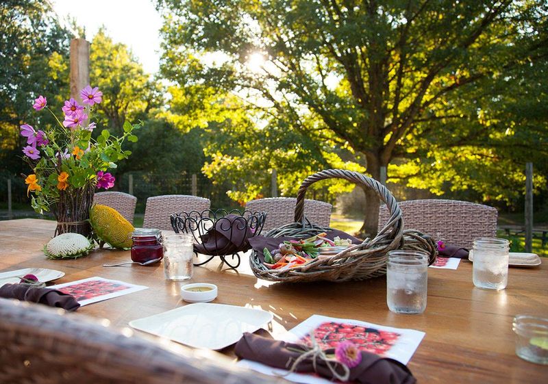 Farm-to-table dining is part of the package Farm-to-table dining is part of the package