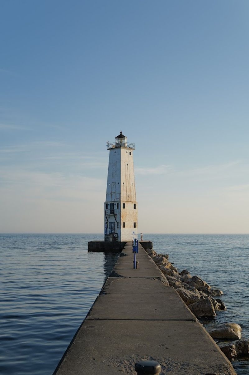 Frankfort Lighthouse and the Pierhead Walk