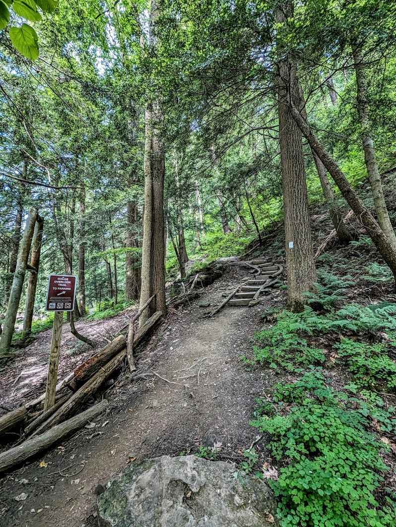 Gorge Overlook Trail is beautiful and a little thrilling Gorge Overlook Trail is beautiful and a little thrilling