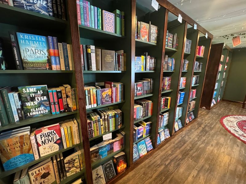 Inside, Shelves of New and Used Books Create a Cozy Book-Lover's Haven Inside, Shelves of New and Used Books Create a Cozy Book-Lover's Haven