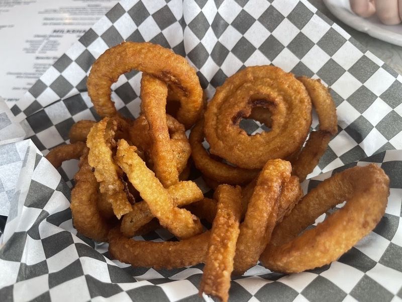 More than burgers - fries, rings, chicken, and extras