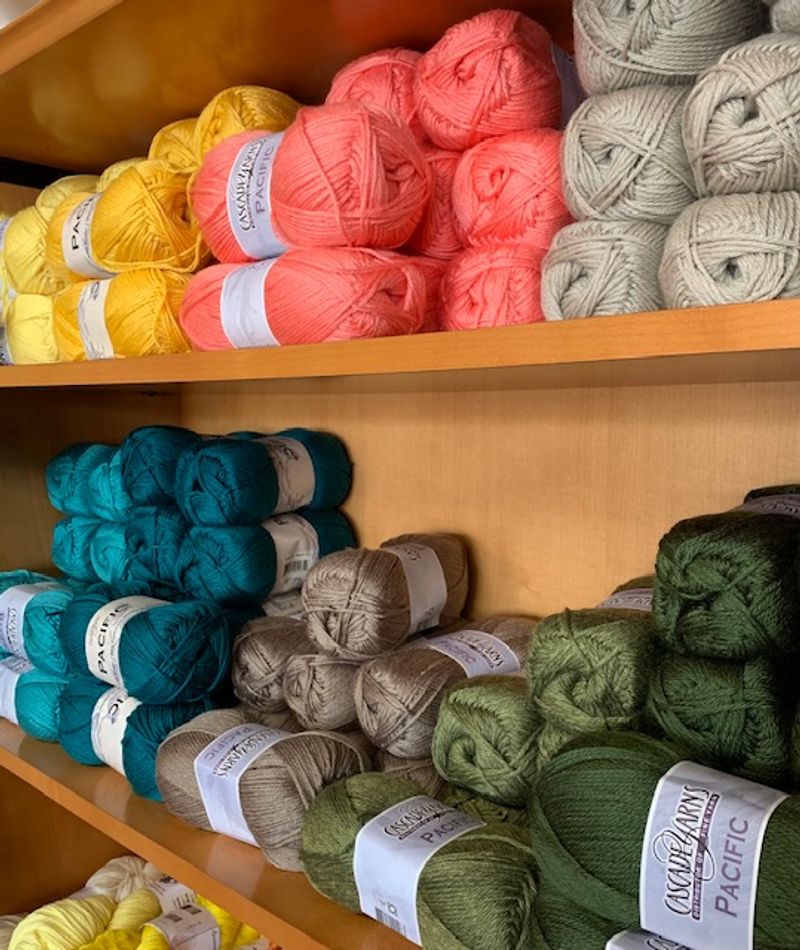 Natural And Synthetic Yarns Organized For Easy Browsing