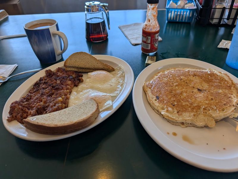 Pancakes, toast, and the comfort food side of breakfast