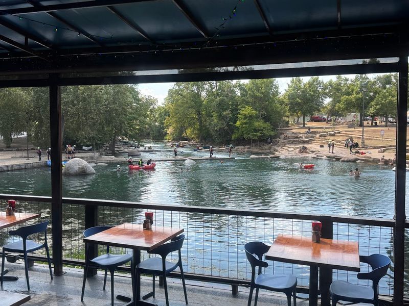 People-Watching Central on the San Marcos River