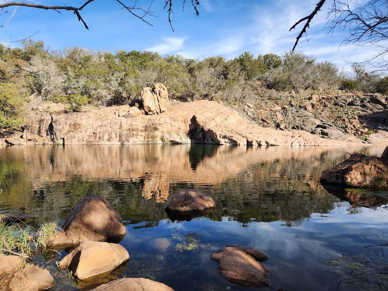 Pink Granite Formations Create A Stunning Backdrop