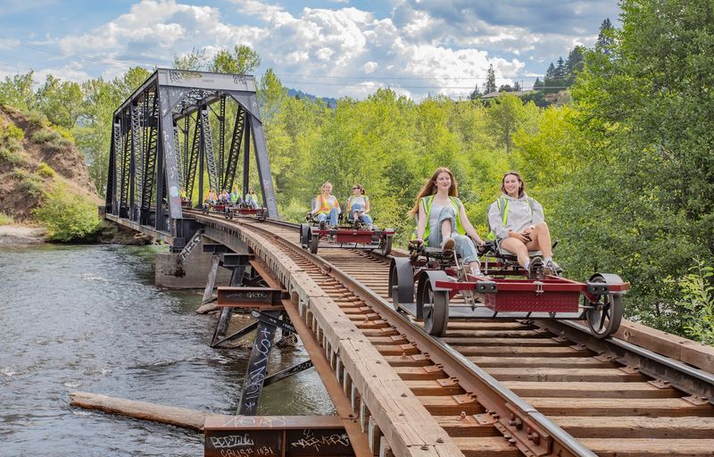 Rail bikes offer a different way to explore Rail bikes offer a different way to explore