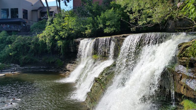See the Village's Famous Waterfall Up Close