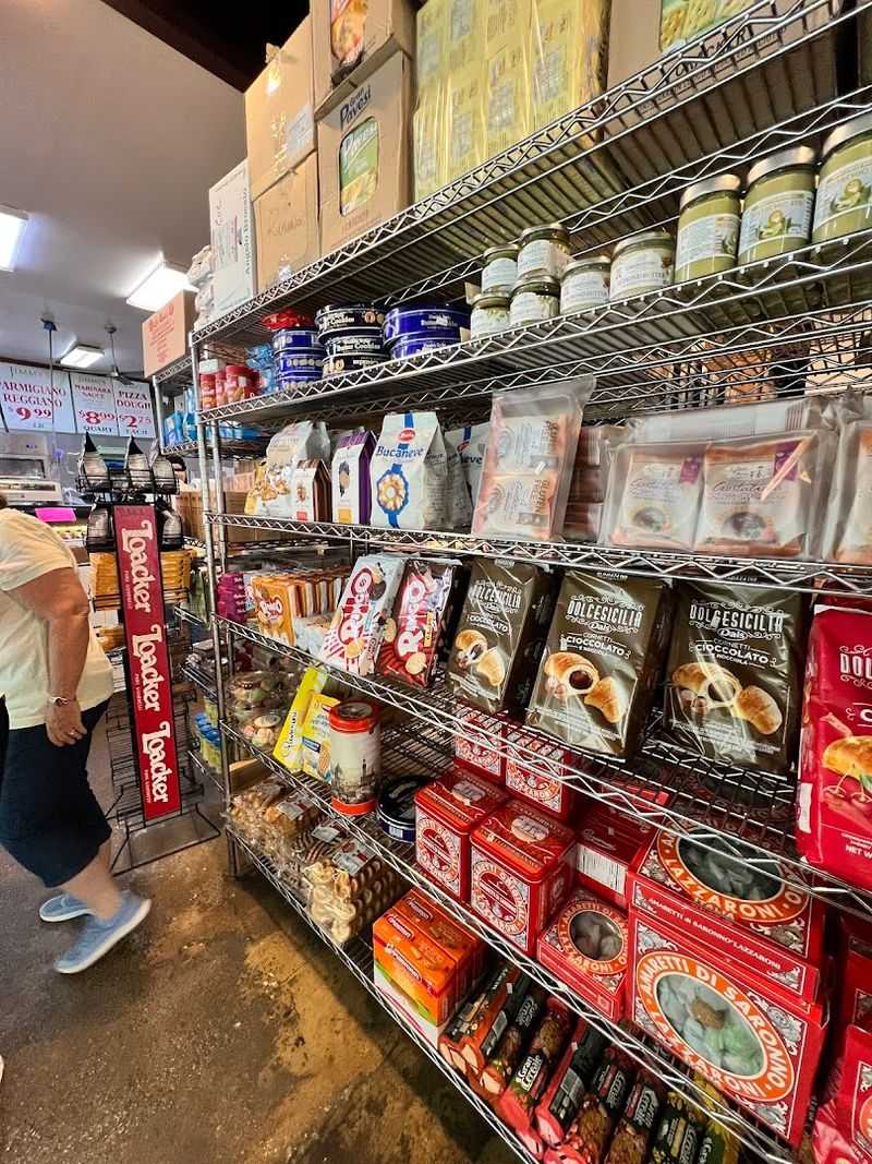 Shelves Packed With Italian Groceries And Pantry Staples Shelves Packed With Italian Groceries And Pantry Staples
