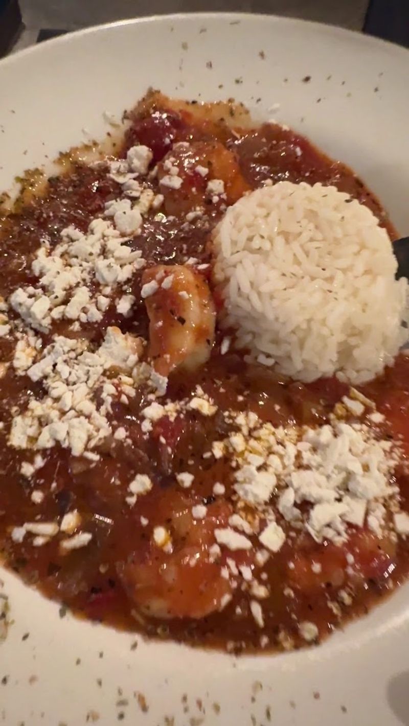 Shrimp Santorini Swimming in a Sauce Worth Soaking Up With Bread Shrimp Santorini Swimming in a Sauce Worth Soaking Up With Bread
