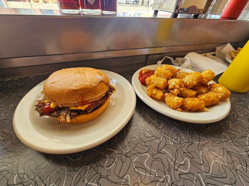 Sides, chili, shakes, and pie complete the visit